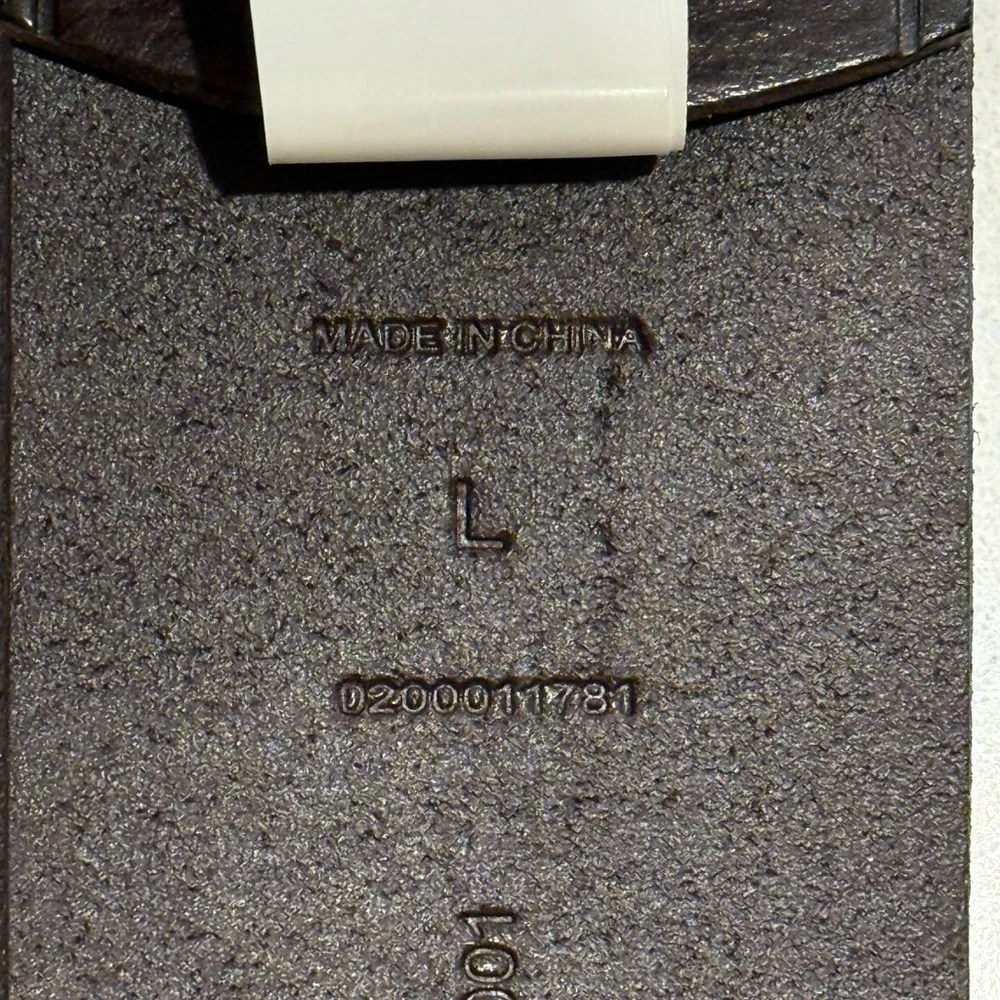 POLO Ralph Lauren Brown Vachetta Leather Square-Buckle Wide Belt, Size Large